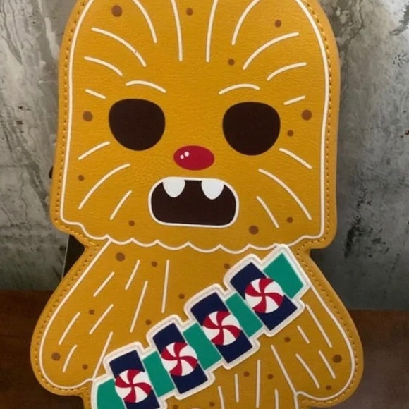 LOUNGEFLY STAR WARS GINGERBREAD  CROSSBODY  NWT  RETIRED BACKPACK     RARE - Picture 1 of 2